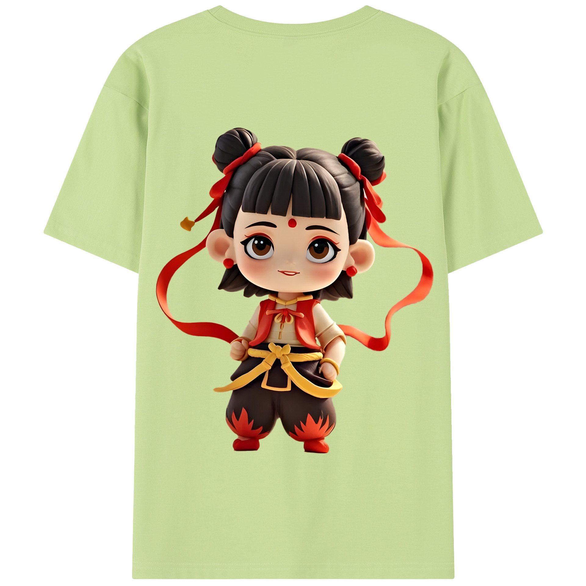 Ne Zha 2 ナタ 魔童の大暴れ 綿100％半袖Tシャツ（背面プリント）